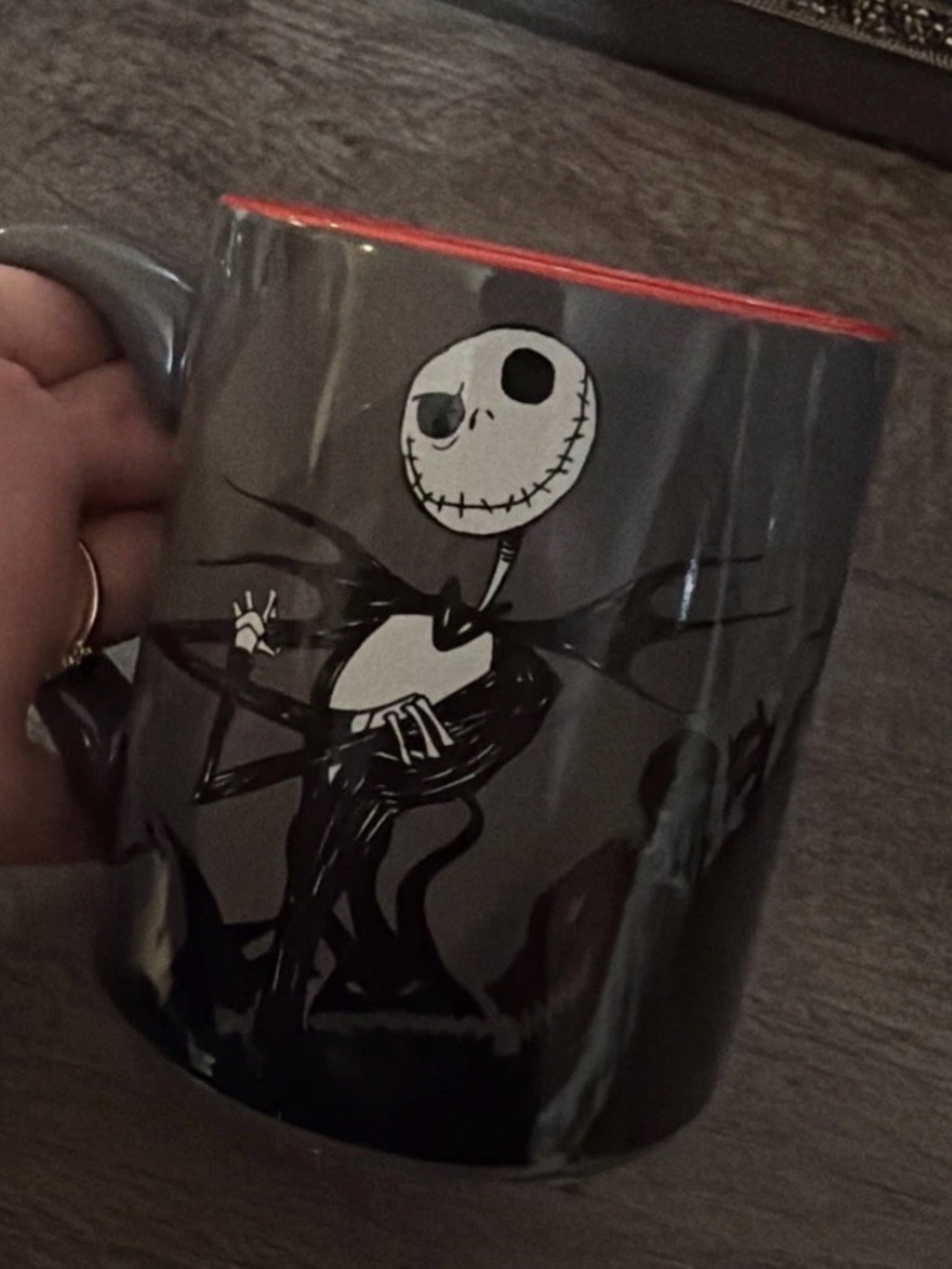 Disney Jack Skellington Gray and White Ceramic Mug - Picture 5 of 5